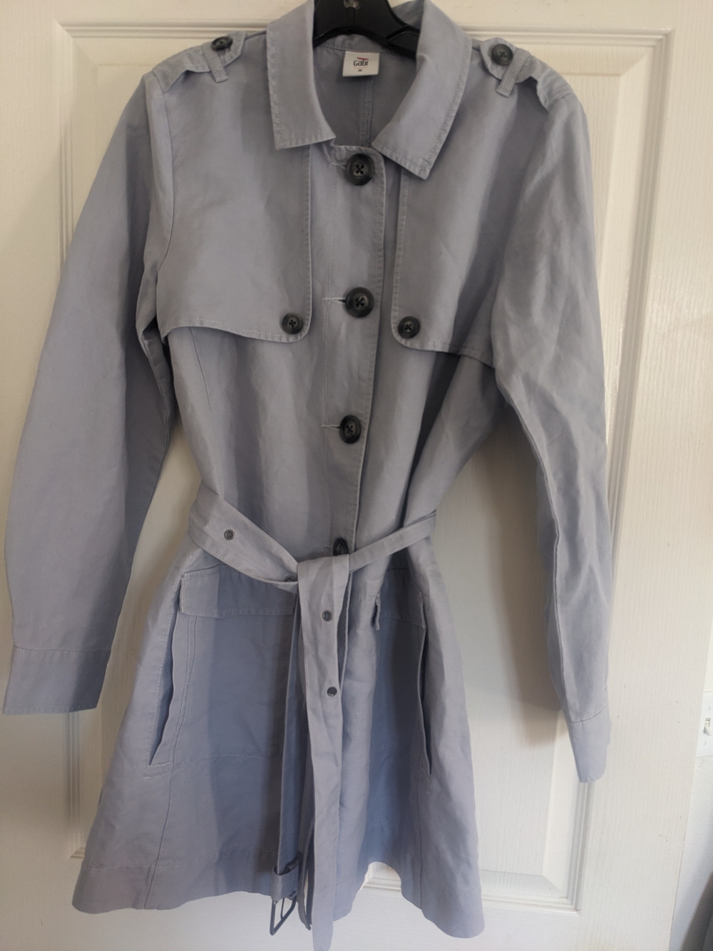 CAbi The Tanner Linen Blend Trench Coat with Belt